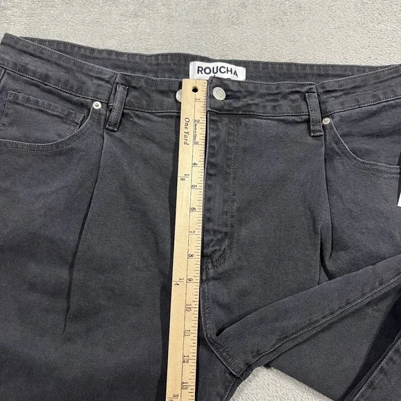 Roucha Jeans Womens Size D 16-18 Over 5'4 Dada Gray Pleated Ankle New - Picture 6 of 16